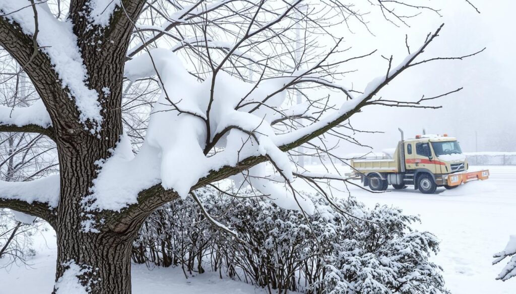 snow removal tree damage